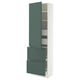 SEKTION / MAXIMERA Armoire haute porte/2 faces/4 tir, blanc/Aspudden gris-vert foncé, 24x15x80 "