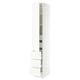 SEKTION / MAXIMERA Armoire haute porte/3 faces/5 tir, blanc/Aspudden blanc mat, 15x24x90 "
