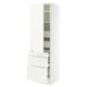 SEKTION / MAXIMERA Armoire haute porte/3 faces/5 tir, blanc/Aspudden blanc mat, 24x24x80 "