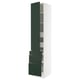 SEKTION / MAXIMERA Armoire haute porte/3 faces/5 tir, blanc/Havstorp vert profond, 18x24x90 "