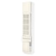 SEKTION / MAXIMERA Armoire haute pte vitr/2 tir/2 ptes, blanc/Bodbyn blanc cassé, 18x15x90 "