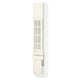 SEKTION / MAXIMERA Armoire haute pte vitr/2 tir/2 ptes, blanc/Bodbyn blanc cassé, 15x15x90 "