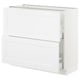 SEKTION / MAXIMERA Armoire inf 2 tir, blanc/Axstad blanc mat, 36x15x30 "