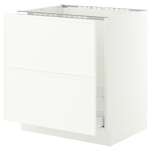 SEKTION / MAXIMERA Armoire inf pr évier/tri/2 faces, blanc/Aspudden blanc mat, 30x24x30 "