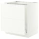 SEKTION / MAXIMERA Armoire inf pr évier/tri/2 faces, blanc/Aspudden blanc mat, 30x24x30 "