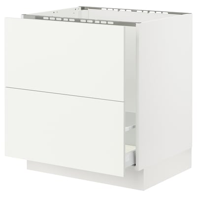 SEKTION / MAXIMERA Armoire inf pr évier/tri/2 faces, blanc/Vallstena blanc, 30x24x30 "