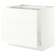 SEKTION / MAXIMERA Armoire inf pr évier/tri/3 faces, blanc/Aspudden blanc mat, 36x24x30 "