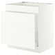 SEKTION / MAXIMERA Armoire inf pr évier/tri/3 faces, blanc/Aspudden blanc mat, 30x24x30 "