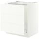 SEKTION / MAXIMERA Armoire inf pr évier/tri/3 faces, blanc/Aspudden blanc mat, 30x24x30 "