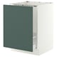 SEKTION / MAXIMERA Armoire inf pr évier/tri, blanc/Aspudden gris-vert foncé, 24x24x30 "