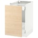 SEKTION / MAXIMERA Armoire inf rgt coul, blanc/Askersund effet frêne clair, 18x24x30 "