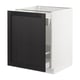 SEKTION / MAXIMERA Armoire inf rgt coul, blanc/Lerhyttan teinté noir, 24x24x30 "