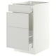 SEKTION / MAXIMERA Armoire inf tri/3 faces, blanc/Aspudden gris clair, 18x24x30 "