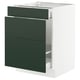 SEKTION / MAXIMERA Armoire inf tri/3 faces, blanc/Havstorp vert profond, 24x24x30 "