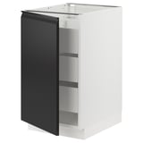SEKTION / MAXIMERA Armoire inférieure 1 pte/3 tir, blanc/Upplöv anthracite mat, 18x24x30 "
