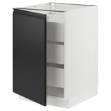 SEKTION / MAXIMERA Armoire inférieure 1 pte/3 tir, blanc/Upplöv anthracite mat, 21x24x30 "