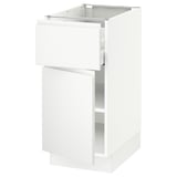 SEKTION / MAXIMERA Armoire inférieure av tiroir/porte, blanc/Voxtorp blanc mat, 15x24x30 "