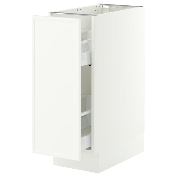SEKTION / MAXIMERA Armoire inférieure rang coulissant, blanc/Aspudden blanc mat, 12x24x30 "