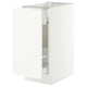 SEKTION / MAXIMERA Armoire inférieure rang coulissant, blanc/Aspudden blanc mat, 15x24x30 "