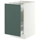 SEKTION / MAXIMERA Armoire inférieure rang coulissant, blanc/Aspudden gris-vert foncé, 18x24x30 "