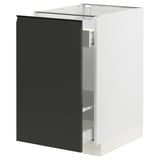 SEKTION / MAXIMERA Armoire inférieure rang coulissant, blanc/Upplöv anthracite mat, 18x24x30 "
