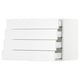 SEKTION / MAXIMERA Armoire murale 4 tiroirs, blanc/Axstad blanc mat, 30x15x20 "