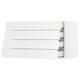 SEKTION / MAXIMERA Armoire murale 4 tiroirs, blanc/Axstad blanc mat, 36x15x20 "