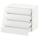 SEKTION / MAXIMERA Armoire murale 4 tiroirs, blanc/Ringhult blanc, 24x15x20 "
