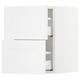SEKTION / MAXIMERA Armoire murale à 2 tiroirs, blanc/Axstad blanc mat, 15x15x20 "