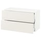 SEKTION / MAXIMERA Armoire murale à 2 tiroirs, blanc/Veddinge blanc, 36x15x20 "