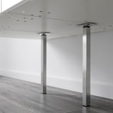 SEKTION Pied de soutien, acier inox, 14 ½ "