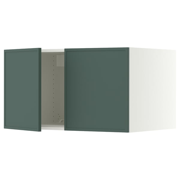 SEKTION Surmeuble réfr/cong 2 ptes, blanc/Aspudden gris-vert foncé, 36x24x20 "