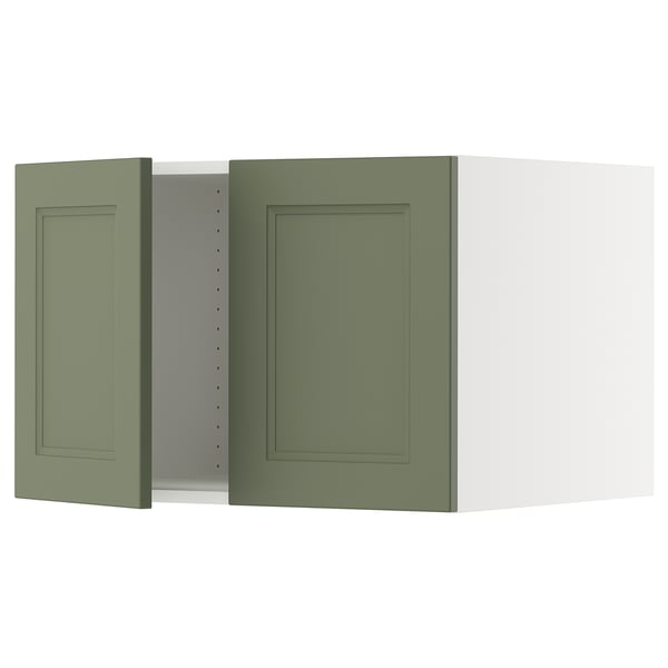 SEKTION Surmeuble réfr/cong 2 ptes, blanc/Axstad gris-vert, 30x24x20 "