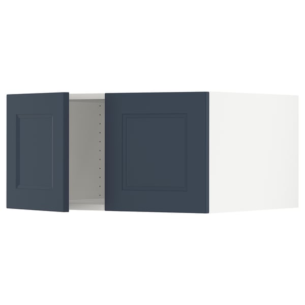SEKTION Surmeuble réfr/cong 2 ptes, blanc Axstad/mat bleu, 30x24x15 "