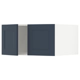 SEKTION Surmeuble réfr/cong 2 ptes, blanc Axstad/mat bleu, 30x24x15 "
