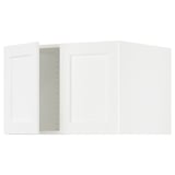 SEKTION Surmeuble réfr/cong 2 ptes, blanc Enköping/blanc effet bois, 30x24x20 "