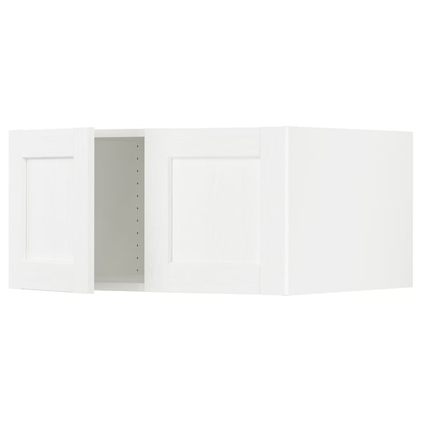 SEKTION Surmeuble réfr/cong 2 ptes, blanc Enköping/blanc effet bois, 30x24x15 "
