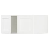 SEKTION Surmeuble réfr/cong 2 ptes, blanc Enköping/blanc effet bois, 30x24x15 "