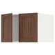 SEKTION Surmeuble réfr/cong 2 ptes, blanc Enköping/brun effet noyer, 30x24x20 "