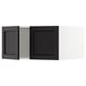 SEKTION Surmeuble réfr/cong 2 ptes, blanc/Lerhyttan teinté noir, 30x24x15 "