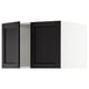 SEKTION Surmeuble réfr/cong 2 ptes, blanc/Lerhyttan teinté noir, 30x24x20 "