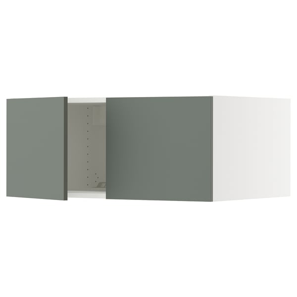 SEKTION Surmeuble réfr/cong 2 ptes, blanc/Nickebo gris -vert mat, 36x24x15 "