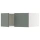 SEKTION Surmeuble réfr/cong 2 ptes, blanc/Nickebo gris -vert mat, 36x24x15 "