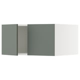 SEKTION Surmeuble réfr/cong 2 ptes, blanc/Nickebo gris -vert mat, 30x24x15 "