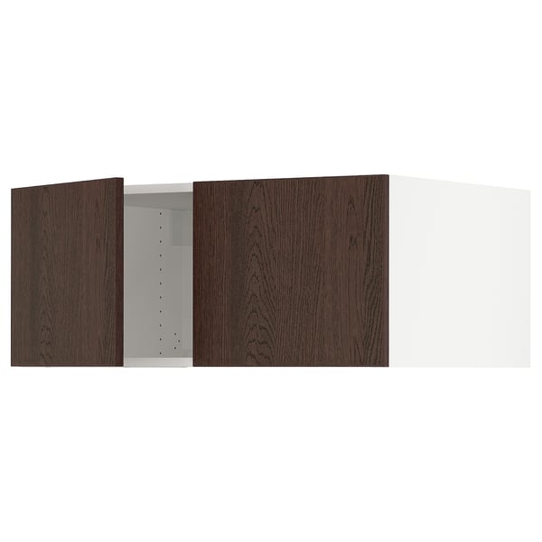 SEKTION Surmeuble réfr/cong 2 ptes, blanc/Sinarp brun, 36x24x15 "