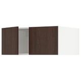 SEKTION Surmeuble réfr/cong 2 ptes, blanc/Sinarp brun, 36x24x15 "
