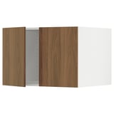 SEKTION Surmeuble réfr/cong 2 ptes, blanc/Tistorp effet noyer foncé, 30x24x20 "