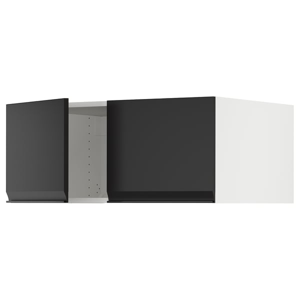 SEKTION Surmeuble réfr/cong 2 ptes, blanc/Upplöv anthracite mat, 36x24x15 "