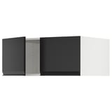 SEKTION Surmeuble réfr/cong 2 ptes, blanc/Upplöv anthracite mat, 36x24x15 "