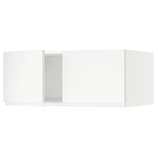 SEKTION Surmeuble réfr/cong 2 ptes, blanc/Voxtorp blanc mat, 36x24x15 "